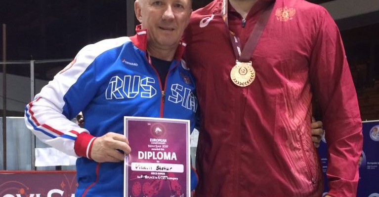 Виталий Щур завоевал бронзовую медаль чемпионата Европы по спортивной борьбе.
